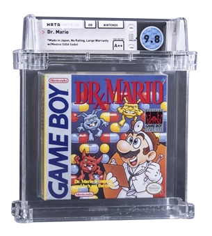 1990 GB Gameboy Nintendo (USA) "Dr. Mario" Sealed Video Game - WATA 9.8/A++